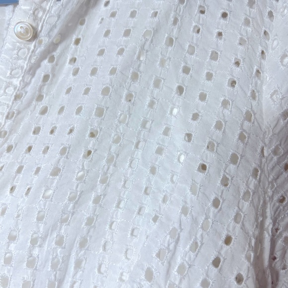 Old Navy short sleeve embroidered eyelet shirt dress size Small - Picture 2 of 5